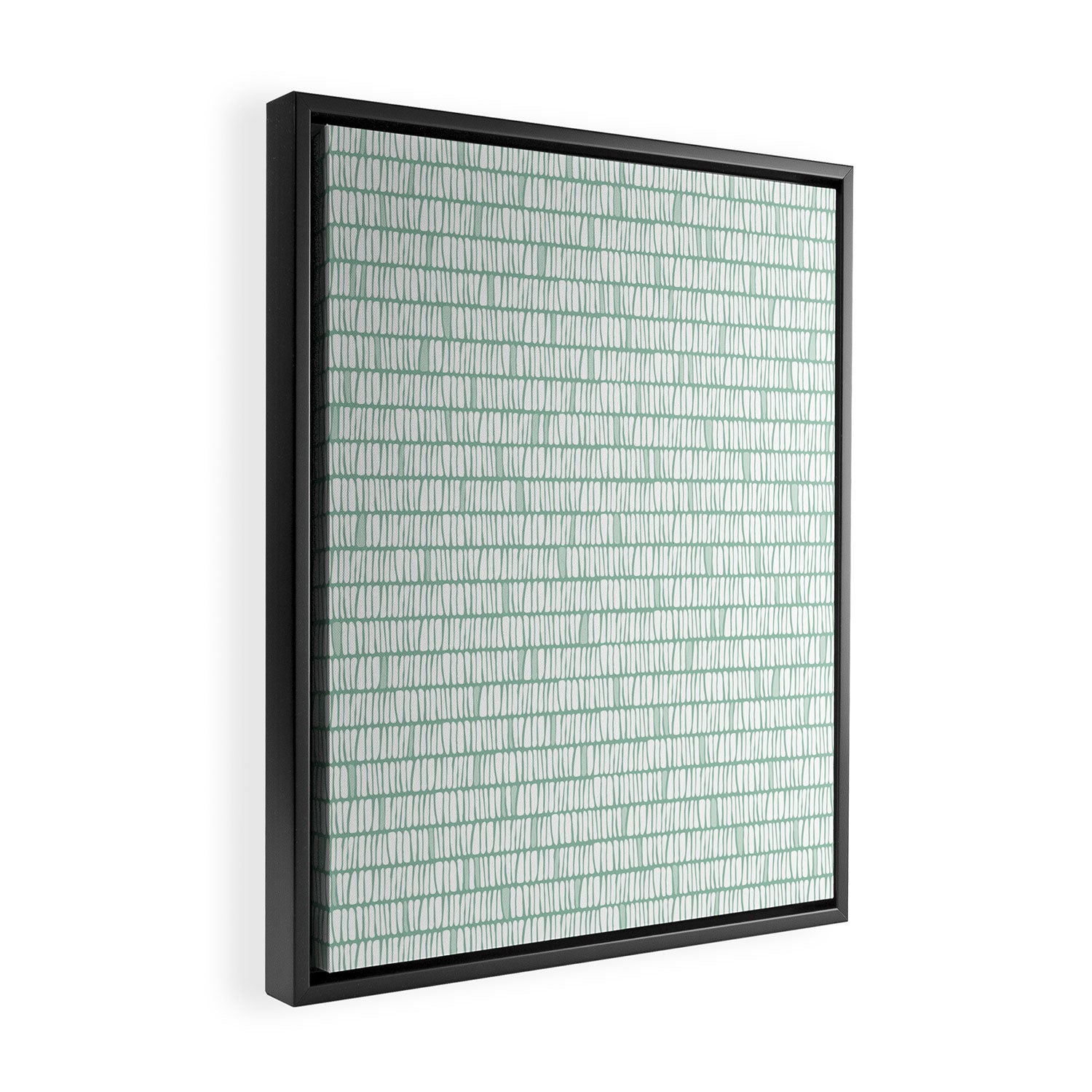 Sandbreak . Cool Mint Framed Canvas Print Gallery Image 2