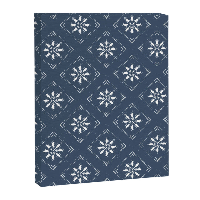 Scandinavian Classic Blue Squares Canvas Print Gallery Image 1