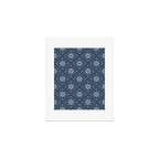 Scandinavian Classic Blue Squares Art Print Gallery Image 1