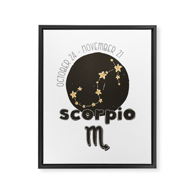 Scorpio Constellation Framed Canvas Print Gallery Image 8
