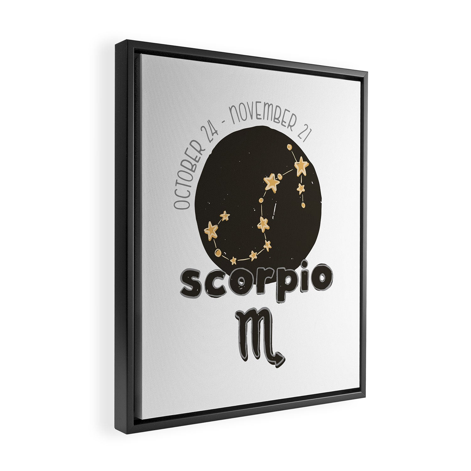Scorpio Constellation Framed Canvas Print Gallery Image 2