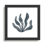 Sea Grass . Navy Framed Art Print Gallery Image 1