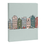Snow Capped Row Houses Canvas Print Gallery Image 8