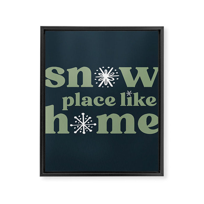 Snow Place Like Home Framed Canvas Print Gallery Image 1