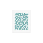 Squiggles . Turquoise Art Print Gallery Image 1