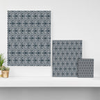 Stacked Arrows Navy and White Canvas Print Gallery Image 3