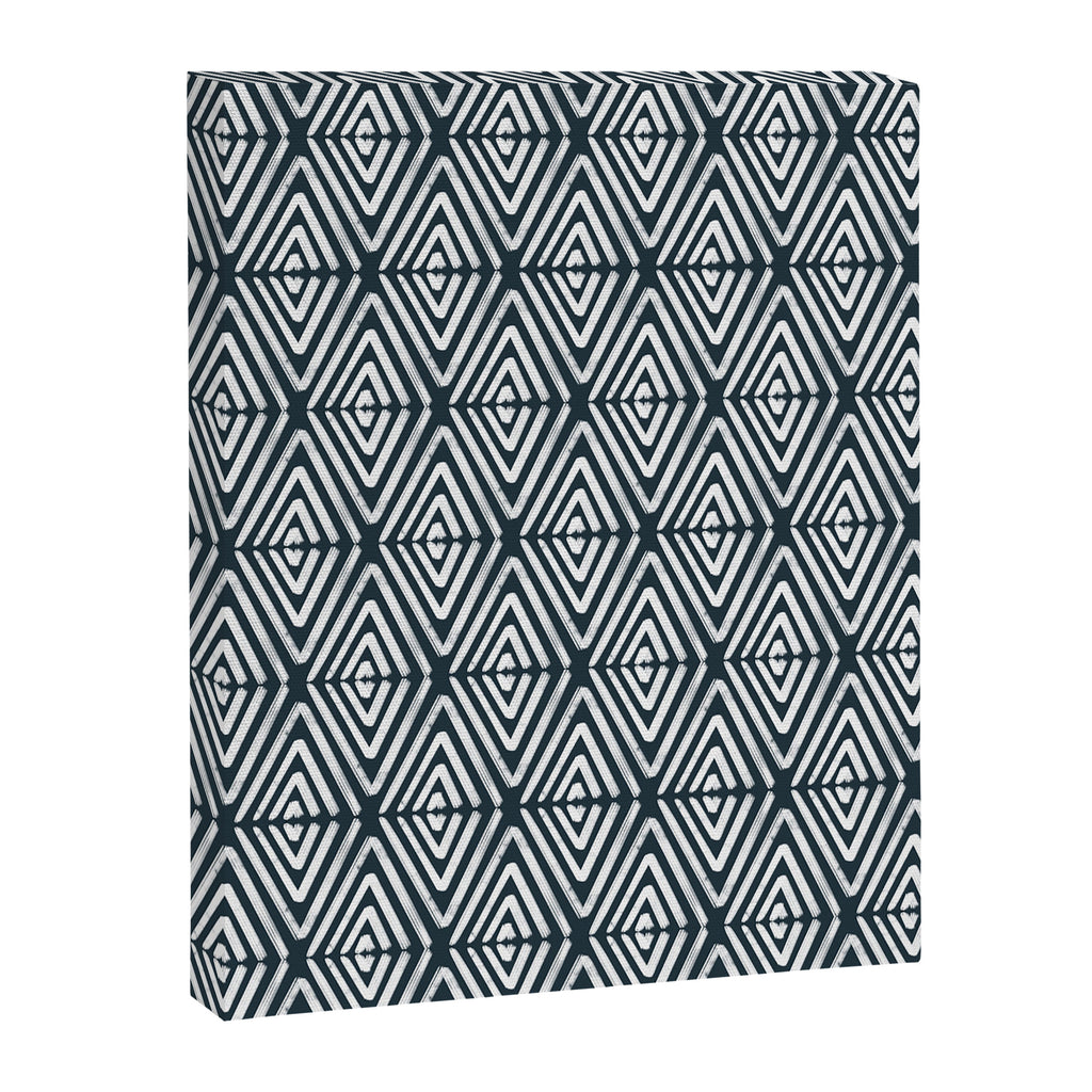 Stacked Arrows Navy and White Canvas Print Gallery Image 6