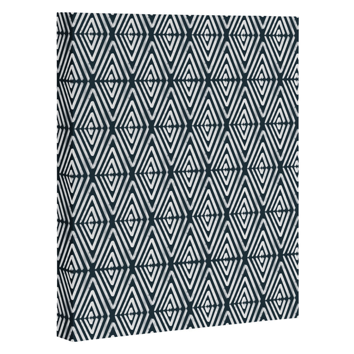 Stacked Arrows Navy and White Canvas Print Gallery Image 1