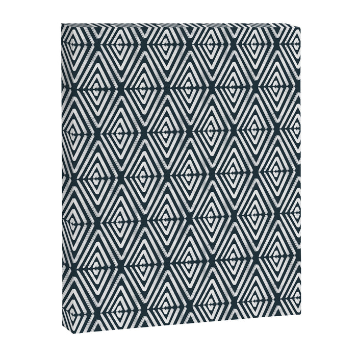 Stacked Arrows Navy and White Canvas Print Gallery Image 1