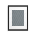 Stacked Arrows Navy and White Framed Art Print Gallery Image 5