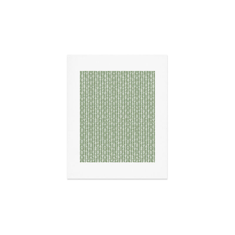 Stacked Arrows . Sage Green Art Print Gallery Image 1