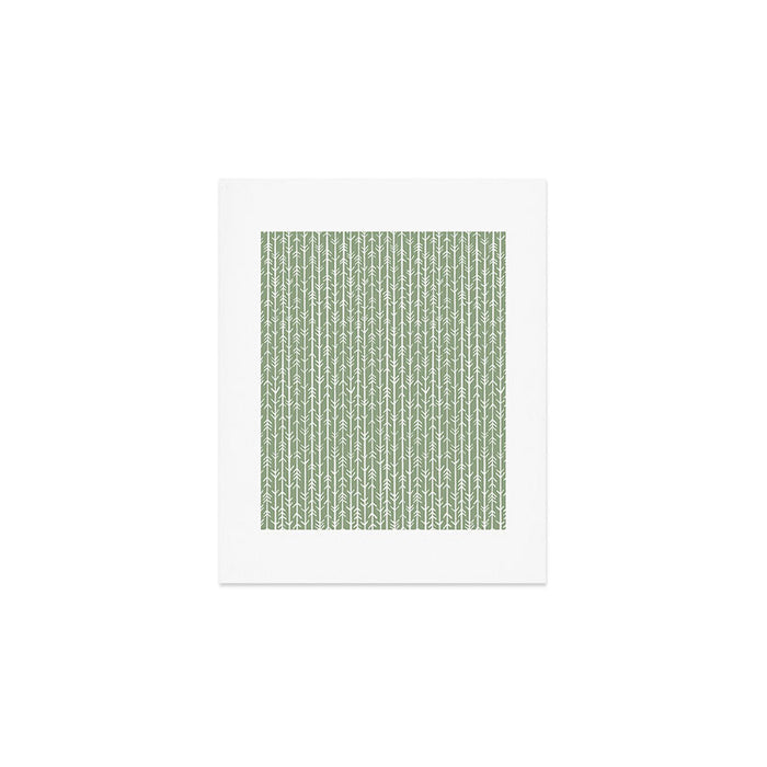Stacked Arrows . Sage Green Art Print Gallery Image 1