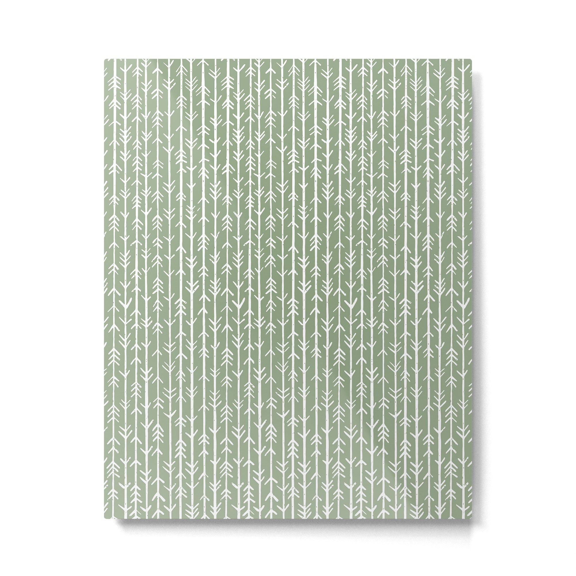 Stacked Arrows . Sage Green Metal Print Gallery Image 6