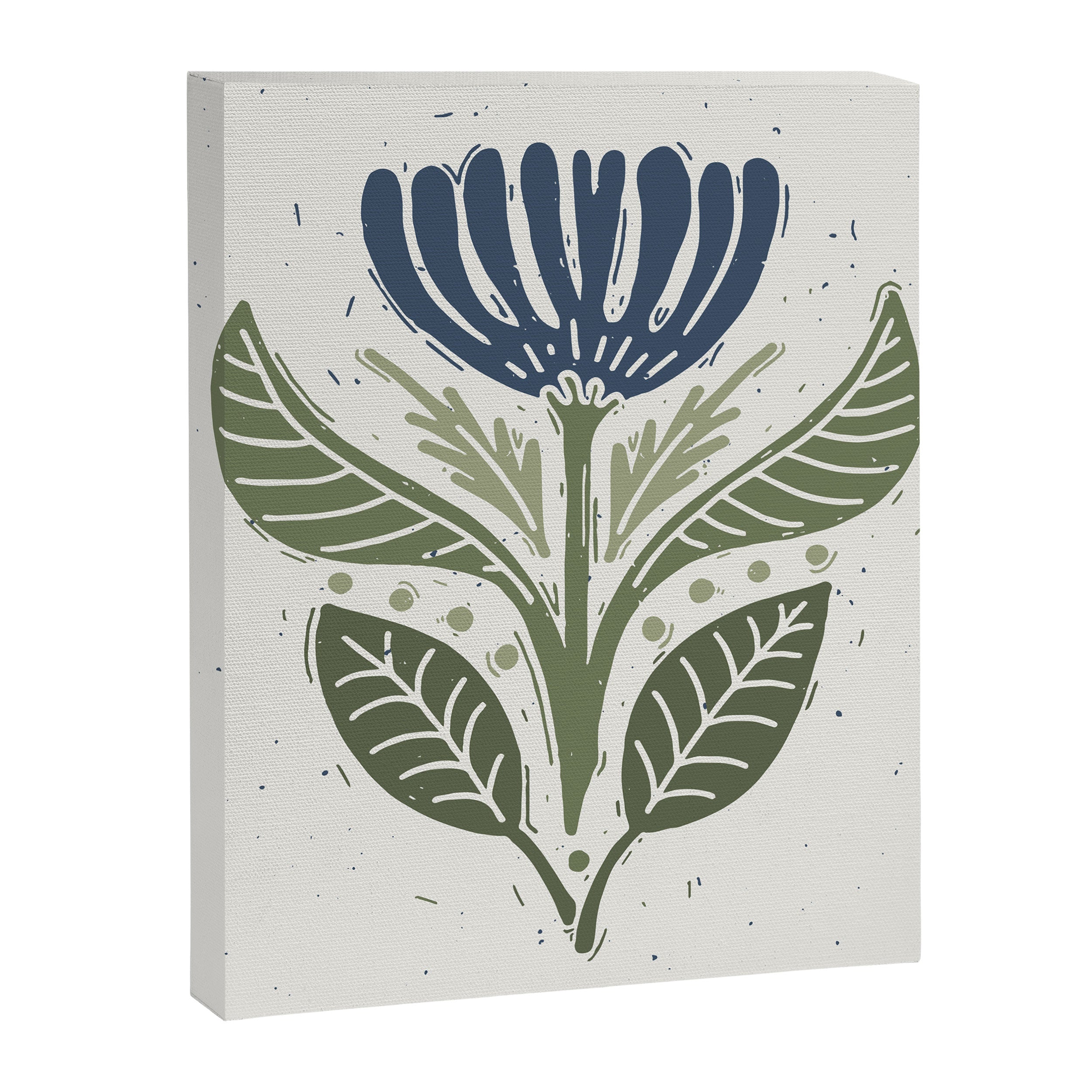 Stamped Floral Canvas Print Gallery Image 8