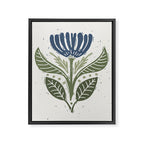 Stamped Floral Framed Canvas Print Gallery Image 8