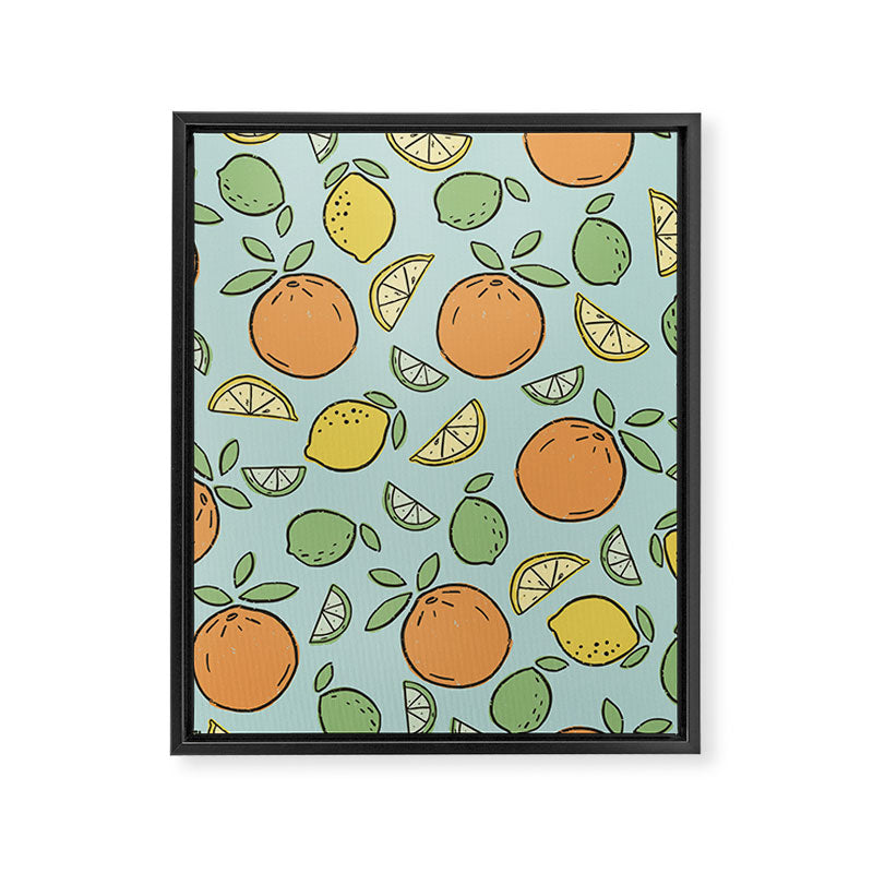 Summer Citrus Framed Canvas Print Gallery Image 8