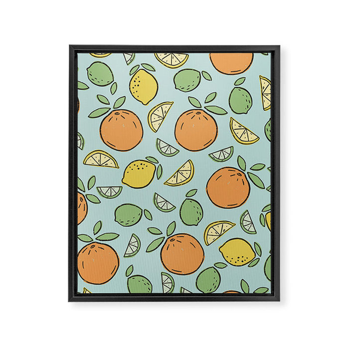 Summer Citrus Framed Canvas Print Gallery Image 1