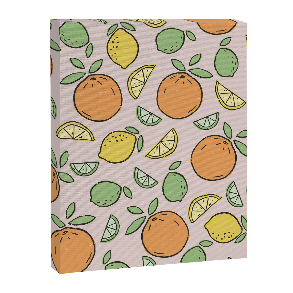 Summer Citrus in Pink Canvas Print Gallery Image 8
