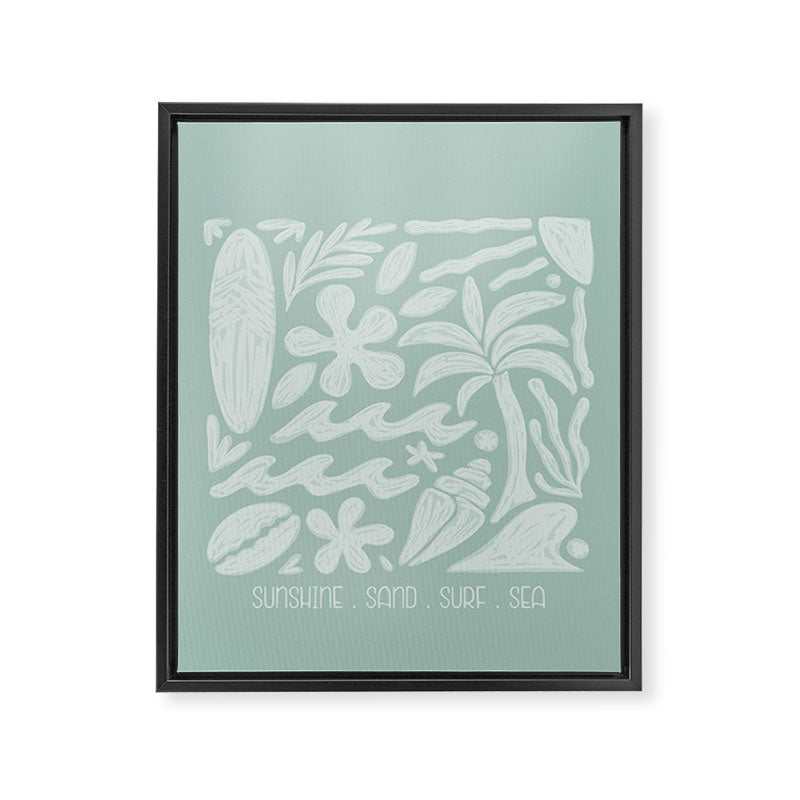Sunshine and Surf Framed Canvas Print Gallery Image 8