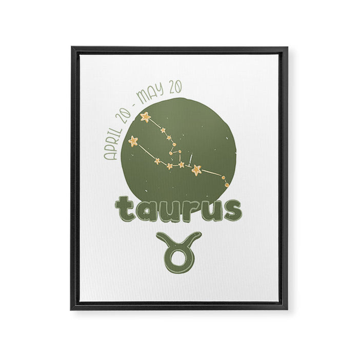 Taurus Constellation Framed Canvas Print Gallery Image 1