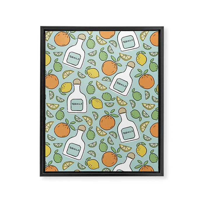 Tequila Time!  Framed Canvas Print Gallery Image 1