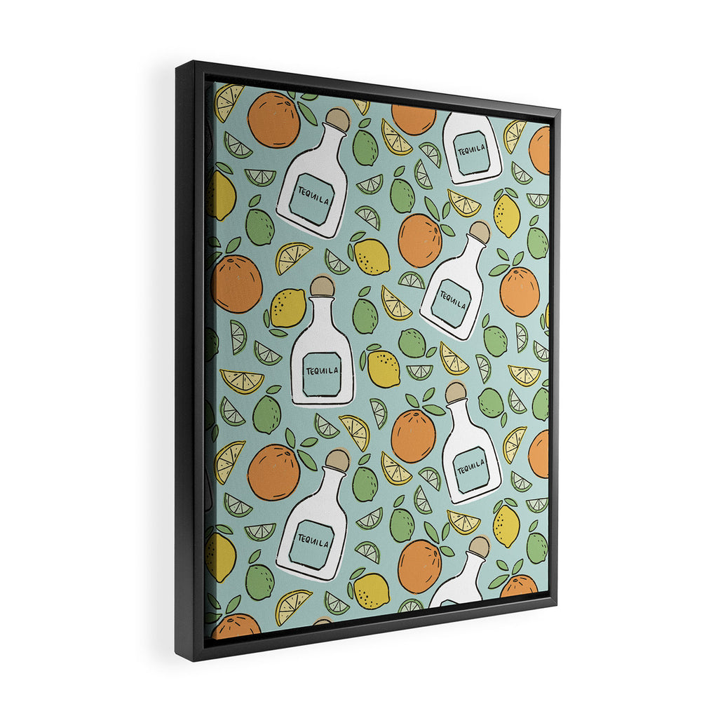 Tequila Time!  Framed Canvas Print Gallery Image 2