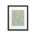 Topographic Abstract | Sage Framed Art Print Gallery Image 6