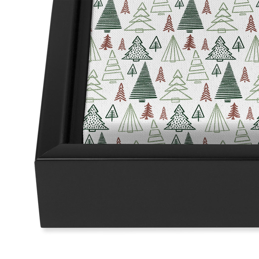 Tree Farm . Classic Christmas Framed Canvas Print Gallery Image 3