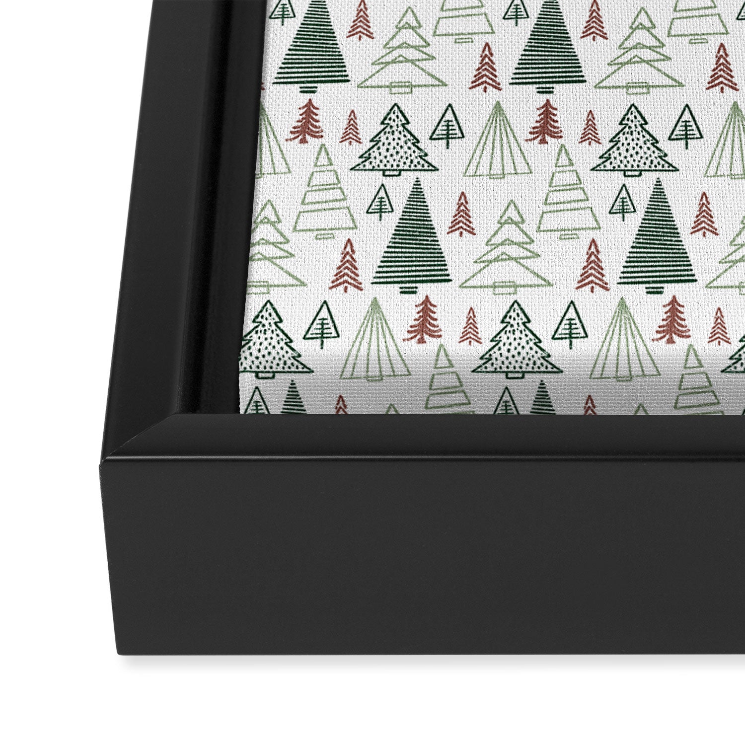 Tree Farm . Classic Christmas Framed Canvas Print Gallery Image 3