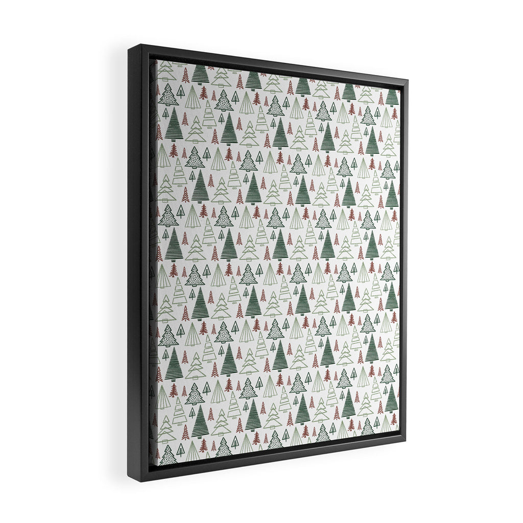 Tree Farm . Classic Christmas Framed Canvas Print Gallery Image 2