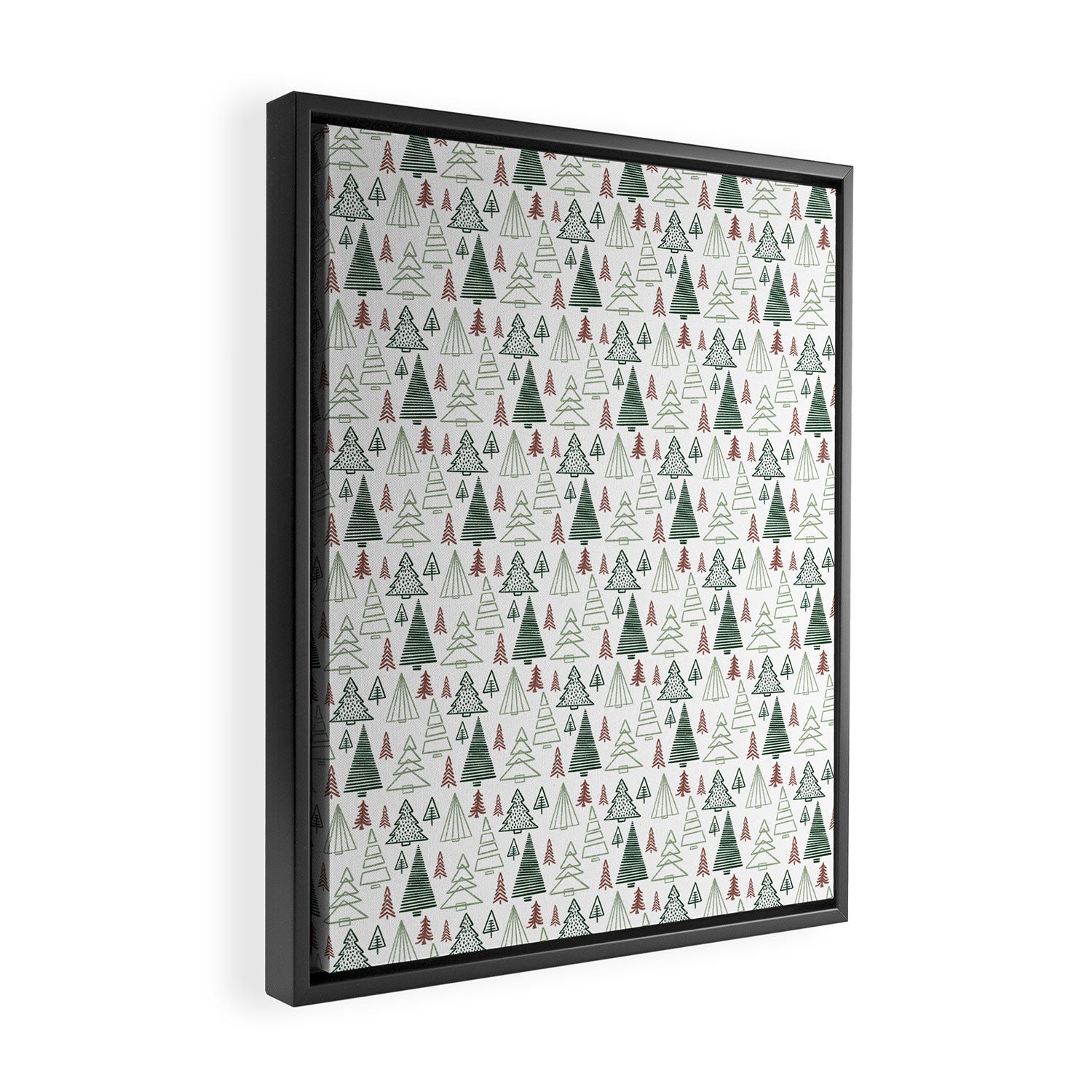 Tree Farm . Classic Christmas Framed Canvas Print Gallery Image 2