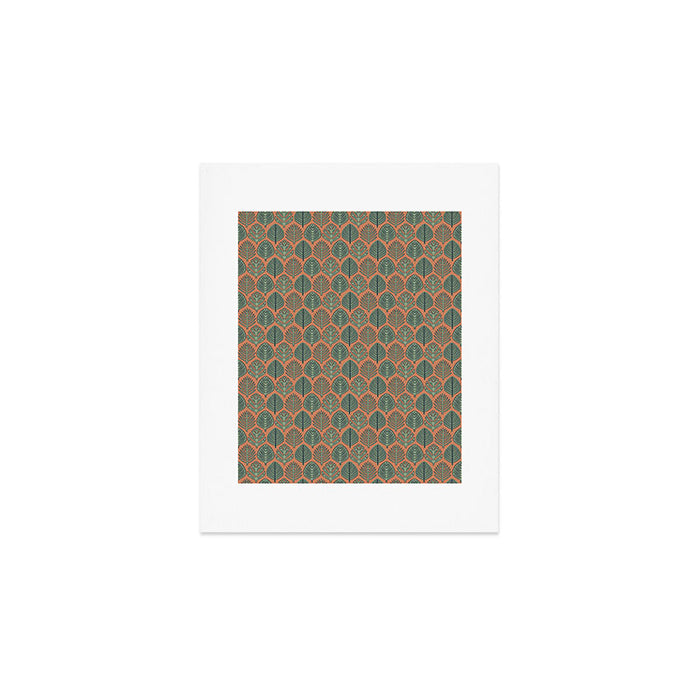 Tropical Fronds . Terracotta Art Print Gallery Image 1