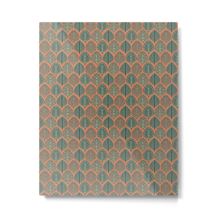 Tropical Fronds . Terracotta Metal Print Gallery Image 1