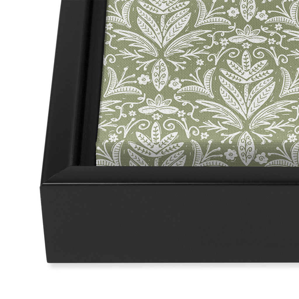 Tropical Paradise . Lush Green Framed Canvas Print Gallery Image 3
