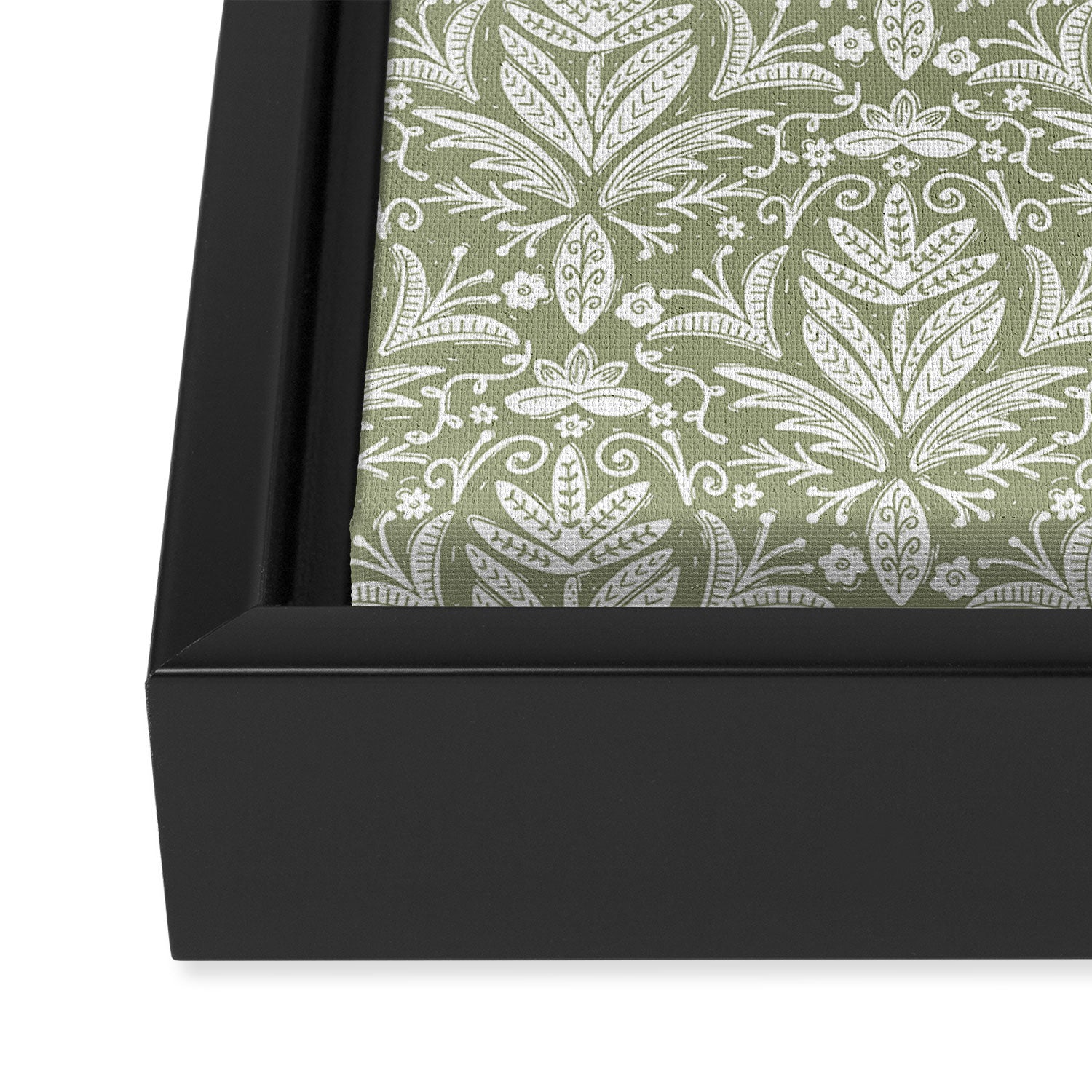 Tropical Paradise . Lush Green Framed Canvas Print Gallery Image 3