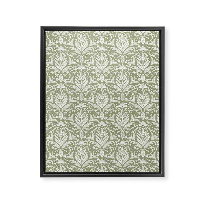 Tropical Paradise . Lush Green Framed Canvas Print Gallery Image 1