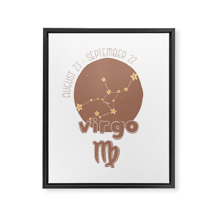 Virgo Constellation Framed Canvas Print Gallery Image 1