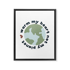 Warm my heart not my planet Framed Canvas Print Gallery Image 8