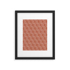 Watercolor Diamonds <> Rusted Pink Framed Art Print Gallery Image 5