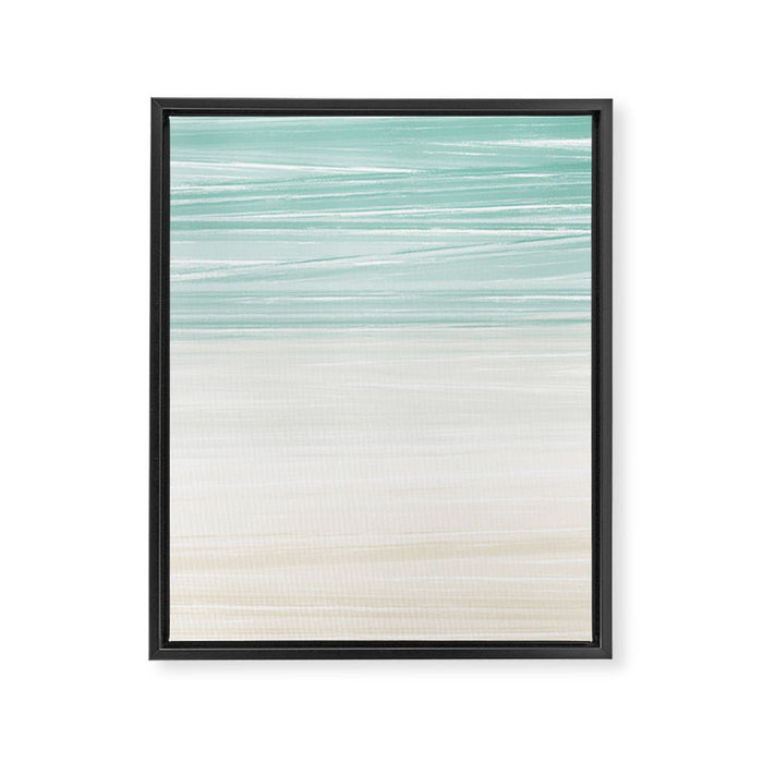 Waves Meet the Shore Framed Canvas Print Gallery Image 1