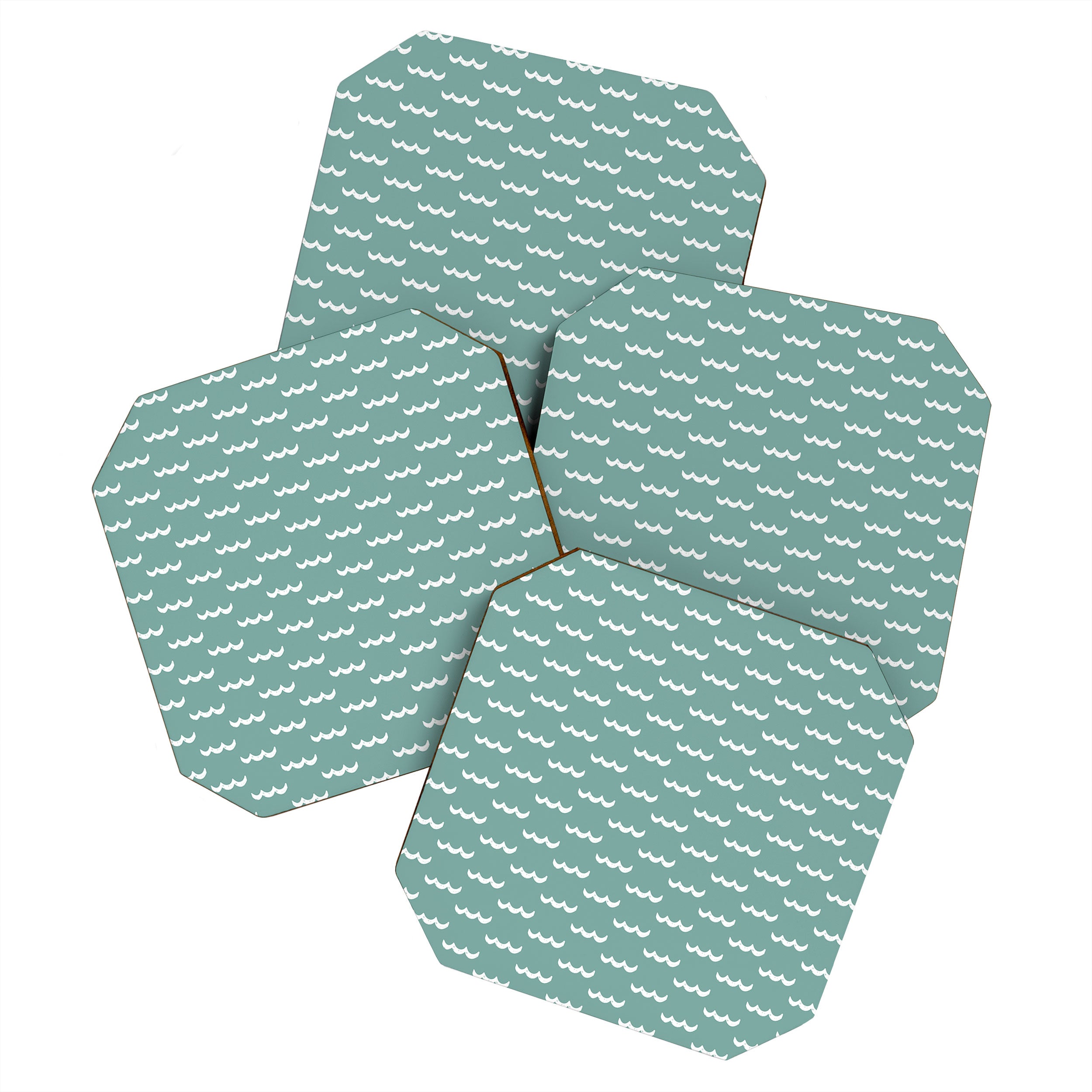 Waves Press On Coaster Gallery Image 1