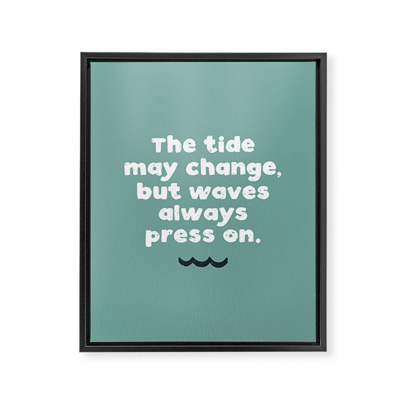 Waves Press On Framed Canvas Print Gallery Image 8