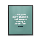 Waves Press On Framed Canvas Print Gallery Image 8