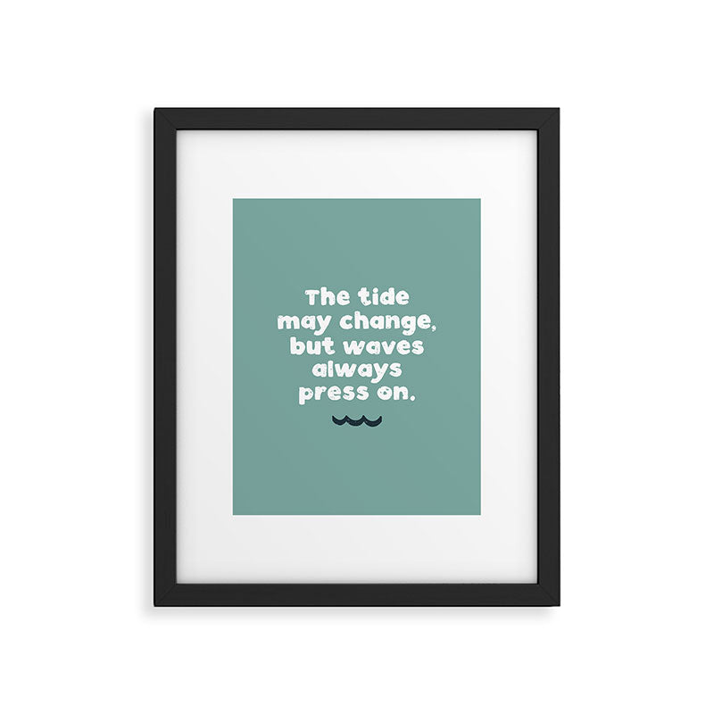 Waves Press On Framed Art Print Gallery Image 6