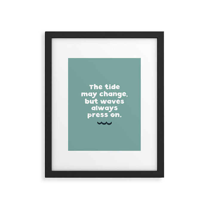 Waves Press On Framed Art Print Gallery Image 1