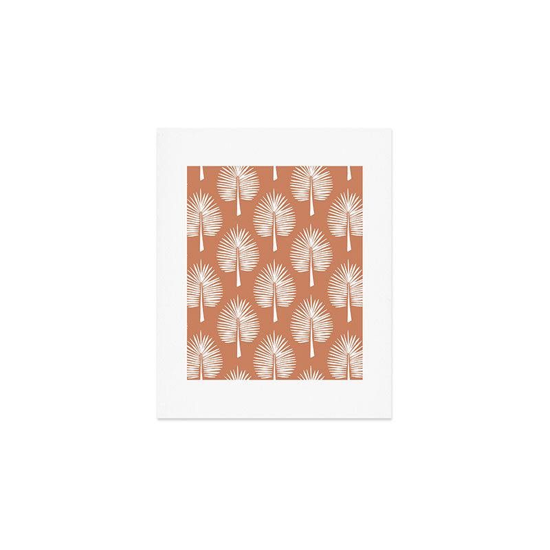 Wide Palm | Terra Cotta Art Print Gallery Image 1