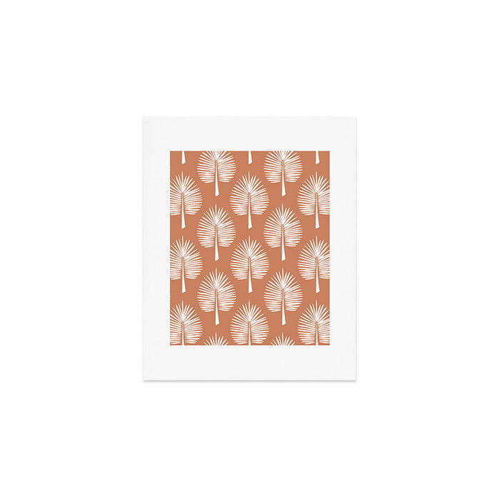 Wide Palm | Terra Cotta Art Print Gallery Image 1