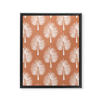 Wide Palm | Terra Cotta Framed Canvas Print Gallery Image 8