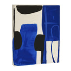 Abstract Blue Brushstrokes Minimalist Painting Canvas Print Gallery Image 6