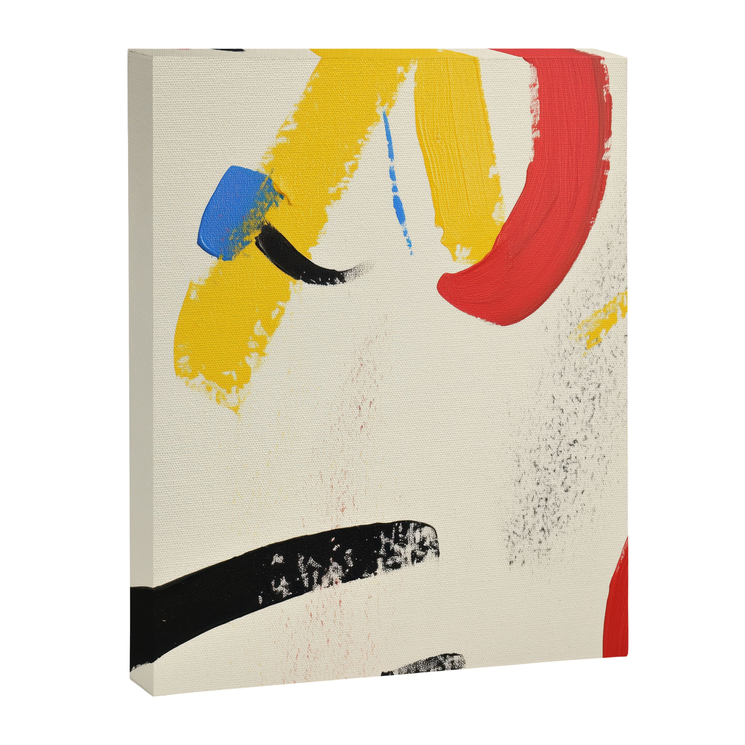 Abstract Colorful Brushtrokes Painting Canvas Print Gallery Image 6